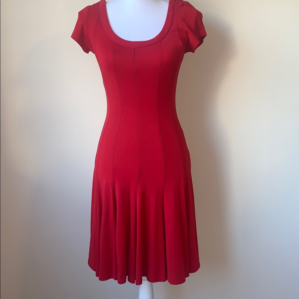 Moda International Red Dress Size 6 - Picture 3 of 7